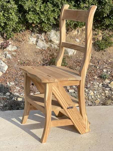 ARIT - ELETTA chaise à escabeau, escabeau transformable et pliable avec  système de sécurité - couleur cerise